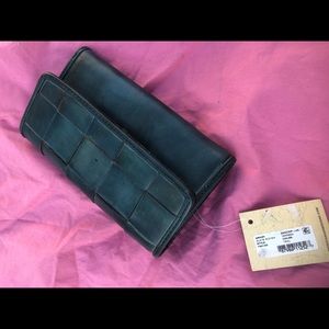 Patricia Nash Terresa Teal Slave Woven Wallet